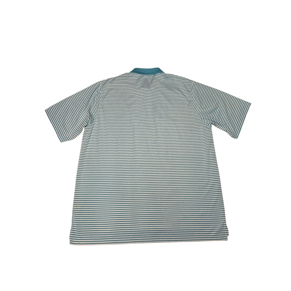 Donald‎ Ross XL Golf Polo Shirt Striped Blue White Tree Logo Menswear